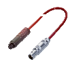 Connecteur spécial pour BCS haute température, Câble PTFE rouge, 2m
