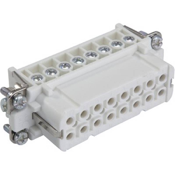 Insert femelle à raccordement à vis pour des sections jusqu'à 2,5 mm²-Lire la description