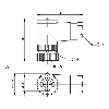 M12A Fem Coudé 5p; Bornes à vis (x5) 0.14-0.75 mm², Ø4-6mm Pg7