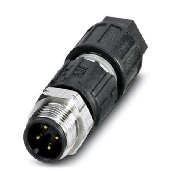 M12A Mâle Droit 4p Inox; Bornes autodénudantes <0,34mm², Ø3.5-6mm-Leggi tutto