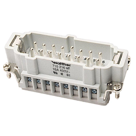 Insert mâle B16 connexion à vis avec lame de protection de 1 à 16-Lire la description