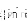 M08A Fem Droit 3p; Bornes à souder <0.25mm², Ø3.5-5mm