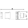 M12A Mâle Droit 5p; Bornes à vis (x5)<0,75mm², Ø6-8mm PG9