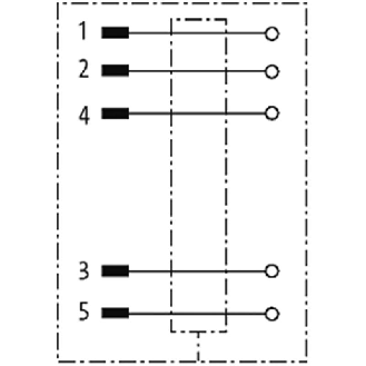 M12A Mâle Droit 5p; Bornes à vis <0.75mm², Ø4-6mm; Blindé-Lire la description