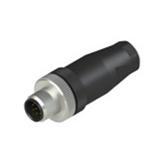 M12A Mâle Droit 8p; Bornes à câbler 4-7mm² M12A Mâle Droit 8p; Bornes à câbler 4-7mm²-Lire la description