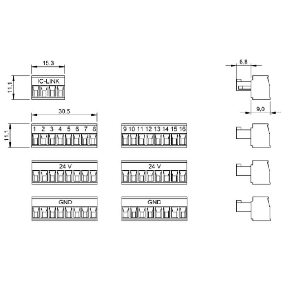 Connecteur pour BNI IOL-310-000-K025-Lire la description