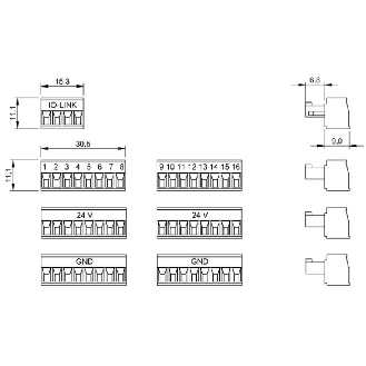 Connecteur pour BNI IOL-310-000-K025-Lire la description