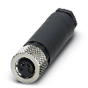 M08A Fem Droit 4p; Bornes à vis, Ø3,5-5mm
