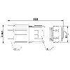 M12A Fem Droit 4p Inox; Bornes autodénudantes max. 0,75mm², Ø4-8mm