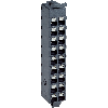 Connecteur frontal avec 18 blocs de jonction à ressorts