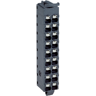 Connecteur frontal avec 18 blocs de jonction à ressorts-Lire la description