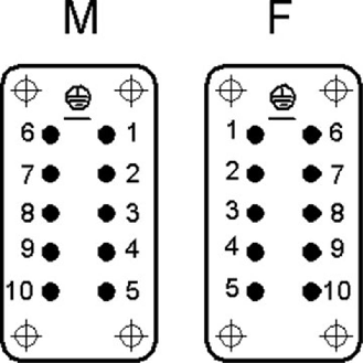 Insert femelle à visser pour sections jusqu'à 2,5 mm², 1-10 contacts-Lire la description