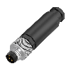 M08A Mâle Droit 4p; Bornes à vis (x4) 0.14-0.5mm², Ø3.5-5mm