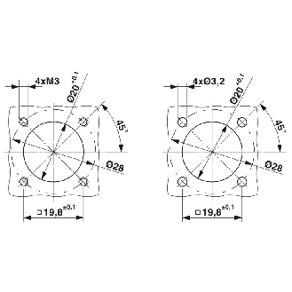 Embase M23-N Mâle Droit 8+1p; Bornes à souder Blindé-Lire la description