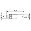 Connecteur M8 Mâle Droit 3p; Câble PVC Noir 5m