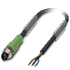 Connecteur M8 Mâle Droit 3p; Câble PVC Noir 5m