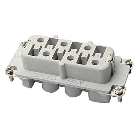 Insert femelle BA6 connexion à vis avec lame de protection 1 à 6-Lire la description