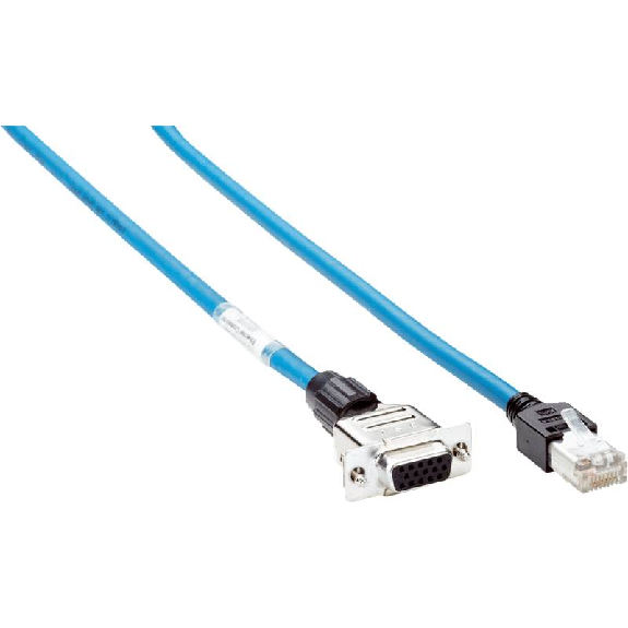 D-Sub-HD Mâle Droit 15p/ RJ45 Mâle 9p; Câble Blindé 3m (Ethernet)-Lire la description