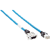 D-Sub-HD Mâle Droit 15p/ RJ45 Mâle 9p; Câble Blindé 3m (Ethernet)