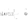 M08 Mâle Droit 4p; Bornes CAD (4x) 0.25-0.5mm², câble Ø2.5-5.2 mm