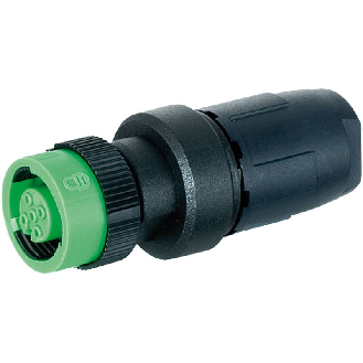 M12 Fem Droit 4p Bornes rapides 0,5-1,0mm²-Lire la description