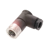 M08A Fem Coudé 3p; Bornes à souder (x3) 0.14-0.34mm², Ø3.5-5mm