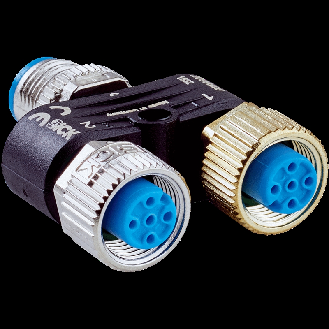 Y-M12A Mâle 5p/2x M12A Fem 4p-Lire la description
