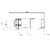 M12A Mâle Droit 8p; Bornes à vis, 0.14-0.5mm², Ø6-8mm