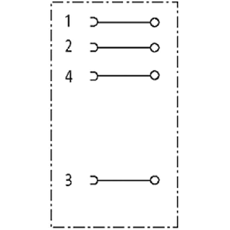M12A Fem Coudé 4p; Bornes à vis <0.75mm², Ø4-6mm Pg7-Lire la description