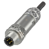 M12D Mâle Droit 4p; Bornes à vis 0.14-0.75 mm², Ø5-8mm