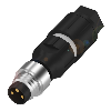 M08A Mâle Droit 3p; Bornes CAD 0.25-0.5mm², Ø2.5-5.2mm (60V)