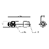M08A Mâle Droit 3p; Bornes à souder (x3) 0.14-0.34mm², Ø3.5-5mm