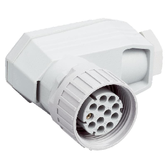 M26 Fem Coudé 12p; Contacts à sertir 0,5-1,5mm², Ø8-10mm-Lire la description