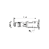M08A Mâle Droit 3p; Bornes autodénudantes, Ø2.5-5mm
