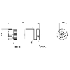 M12A Fem Droit 5p; Bornes à vis (x5) 0.14-0.75mm², Ø2.1-3mm