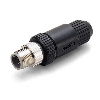 M12A Mâle Droit 4p; Bornes à vis <0.75mm², Ø8mm