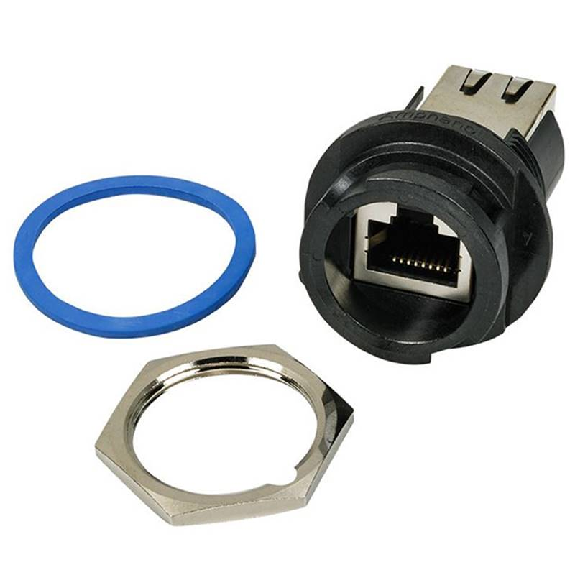 Connecteur modulaire 8p8c (RJ45, Ethernet) Droit Blindé Cat6-Lire la description