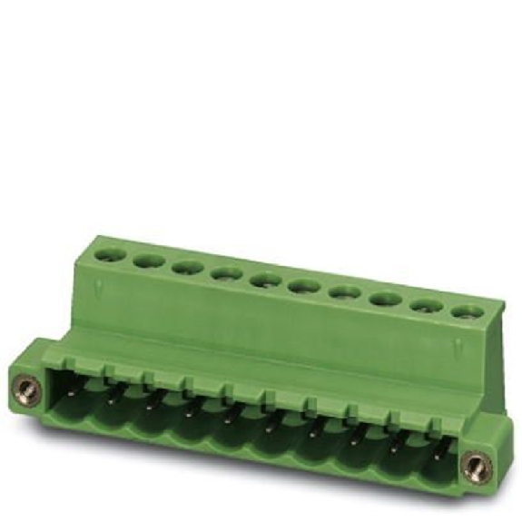 Connecteur mâle C.I., à vis 2,5 mm², vert, 12 A, 8 pôles, pas 5.08 mm-Lire la description