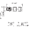 M12A Mâle Droit 4p; Bornes (x4) IDC 0.25mm²