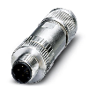 M12D Fem Droit 4p; Blindé Bornes autodénudantes, Ø4-8mm (PROFINET)
