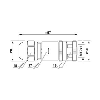 M12A Fem Droit 8p; Bornes à vis < 0.5mm², Ø6-8mm; Blindé