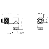 M08A Mâle Coudé 3p; Bornes à souder (x3) 0.14-0.34 mm², Ø3.5-5 mm