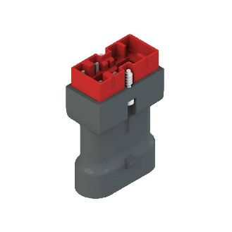 Connecteur plastique pour NF avec bloc contact B02 / Connecteur AMP-Lire la description