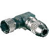 M12 Fem Coudé 4p 3LED; Bornes IDC 0,25-0.5mm²