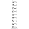 M23 Fem Droit 19p; Bornes à souder 1mm², Ø8-14mm