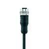 M12 Fem Droit 3p/M12 Mâle Droit 3p; Câble PUR 5m