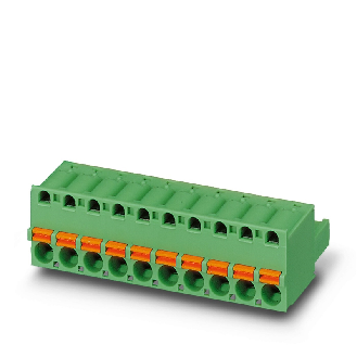 Connecteur mâle pour C.I., 2,5mm², 12A, fem 12 pôles, 5.08mm, vert-Lire la description