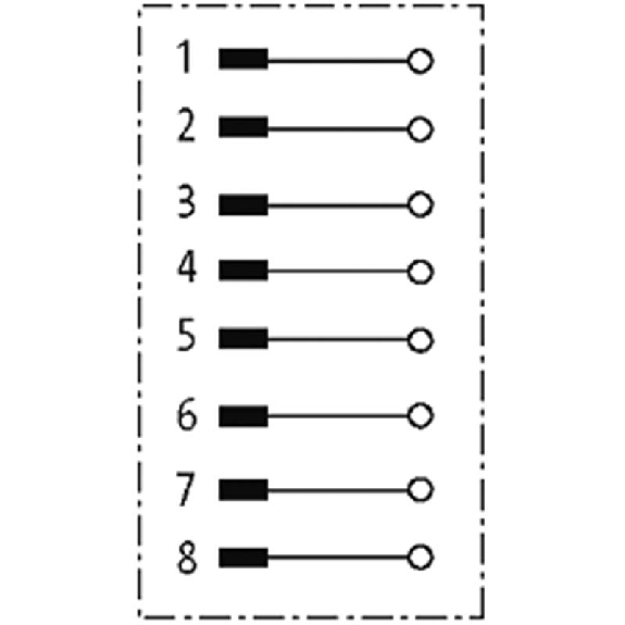 M12 Fem Coudé 8p; Bornes à vis <0.5mm², Ø6-8mm M12 Fem Coudé 8p; Bornes à vis <0.5mm², Ø6-8mm-Lire la description