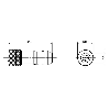 M12A Fem Droit 8p; Bornes à vis (x8) <0.75mm², Ø6-8mm Pg9