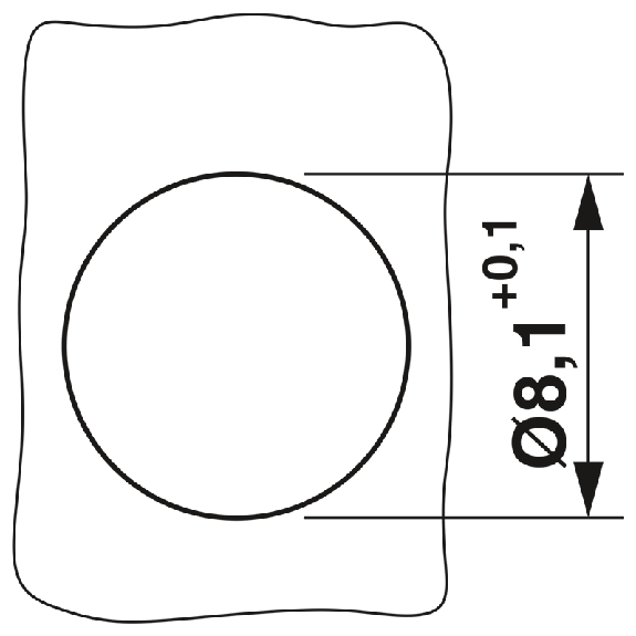 Embase paroi M8x0.5; M08A Fem Droit 3p/3 fils (3 x 0.25mm²) 1.0m-Lire la description